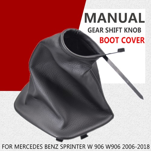 Black gear shift knob boot - black,