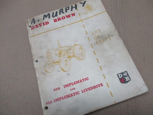 David brown 950 implematic - david,