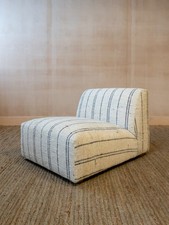 Graham and Green Apollo Linen Striped Chair