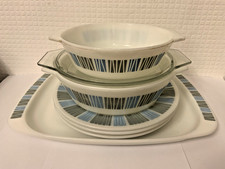 Vintage 1960's JAJ Pyrex Matchmaker Pattern Cookware Service Ware Dinner Ware