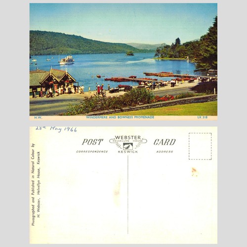 Vintage postcard windermere - postcard,
