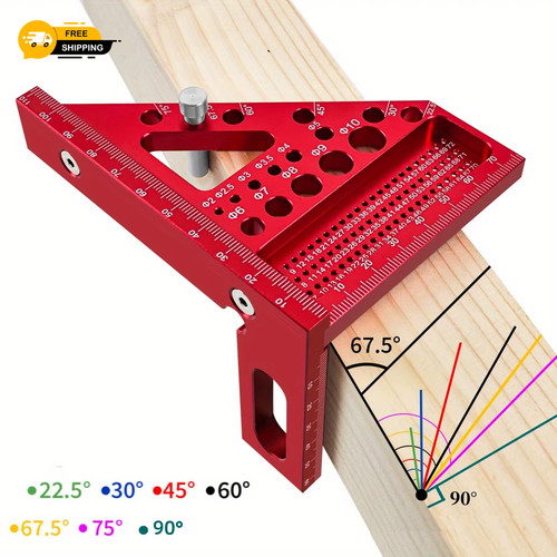 Woodworking square protractor - woodworking,