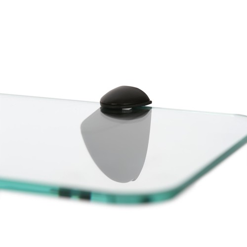 40cm glass floating shelves - glass,