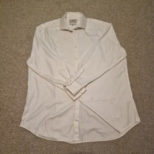 Hawes & Curtis Mens Smart White Shirt - 17.5 Classic Fit (A2-9)