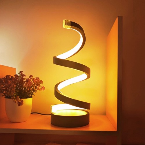 Modern spiral table lamp - modern,