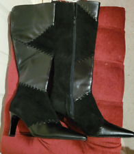 Real leather black boots