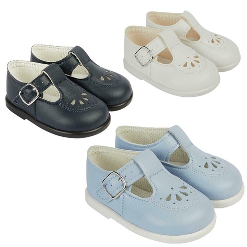 Baby boys bar shoes white - bar,