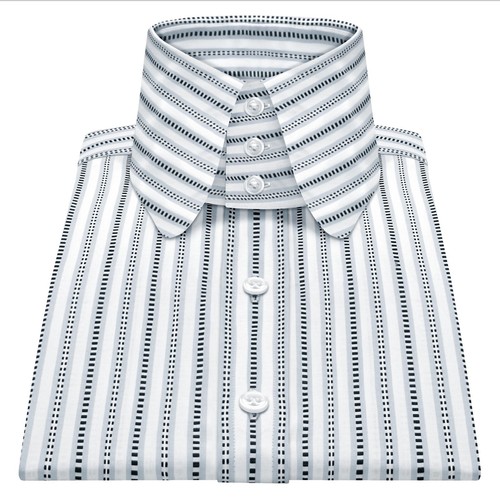 Edwardian high penny collar - high, 3