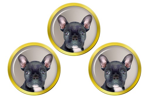 Blue french bulldog golf ball - bulldog,