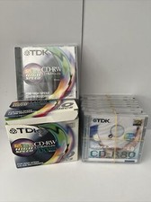 20x TDK CDs / 10x R80 700MB 80Min 48x Speed & 10x CD-RW 700 Recordable Disks
