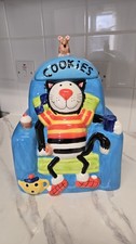 Rayware Large Cat Ceramic Blue