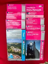 Job Lot 9 x Ordnance Survey