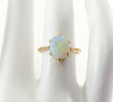 9ct Gold Opal Ring Natural