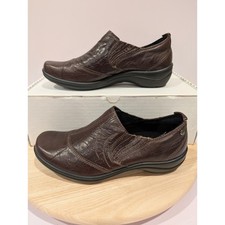 Romika Brown Leather Crinkle