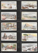  EDWARD'S RINGER & BIGGS CIGARETTES 1909 " A TOUR ROUND THE WORLD" FULL SET 50