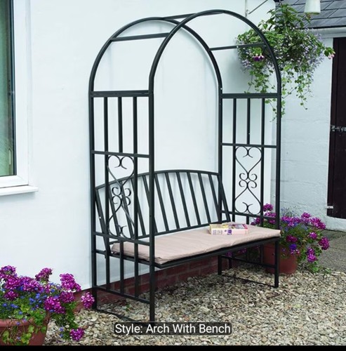 Garden metal black rose - metal,