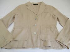 HOUSE OF FRASER JFW PRETTY SANDY COLOUR SHABBY CHIC 100% LINEN JACKET UK 12 