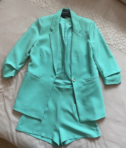 Womens green mint blazer - blazer, &
