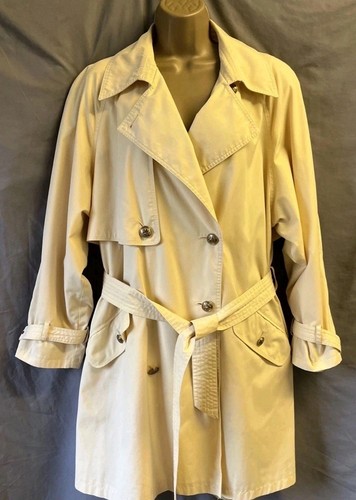Vintage yellow mid trench - vintage, coat