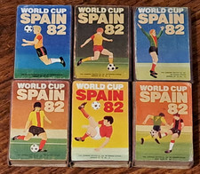 ESPANA 1982 WORLD CUP MATCHBOXES: CORNISH MATCH COMPANY: PART SET OF 6 SUPERB !!