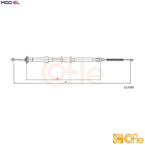 Cable pull parking brake - pull,