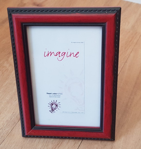 4x6 inch old wooden picture - old,