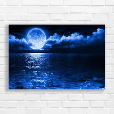Romantic Full Moon Sea Scenic