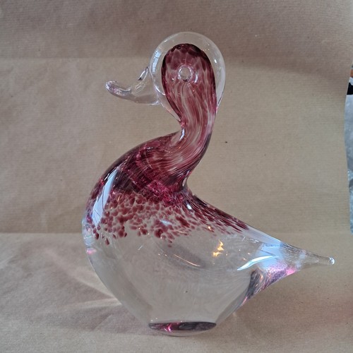Wedgewood art glass duck - wedgewood,
