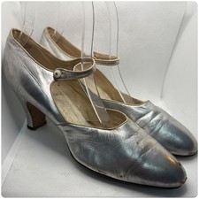 Vintage 1920s Silver Mary Jane