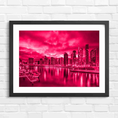 Dubai marina sunset - sunset, skyline