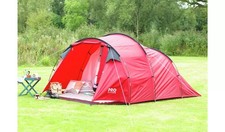 Pro Action 4 Person 1 Room Tunnel Camping Tent