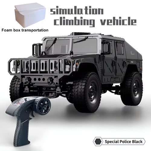 Swat black tactical humvee - black,