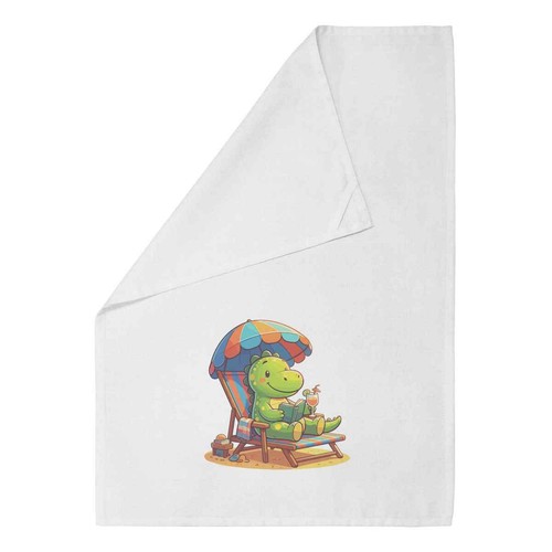 Dinosaur beach cotton tea - cotton,