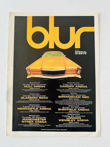 Blur magazine advert - -,