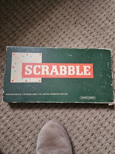 Vintage 1950s scrabble board - 1950s,