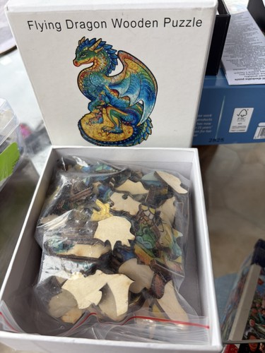 Flying dragon wooden jigsaw - wooden,