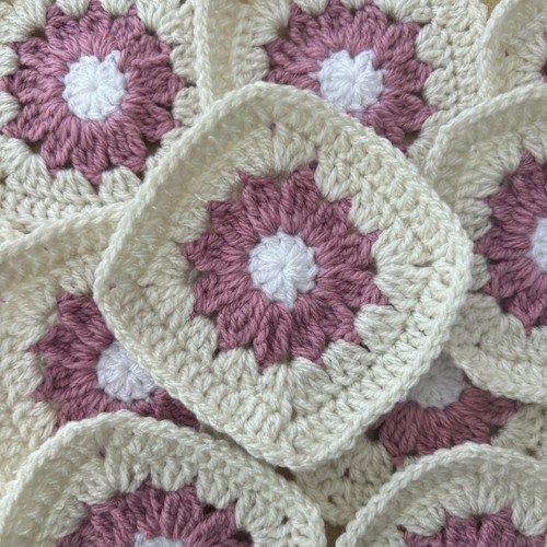 Handmade crochet granny - 10,
