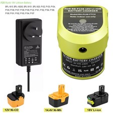 UK Plug Charger For Ryobi One+ Plus P108 Li-ion 12V 18V Battery RB18L40 P104 NEW