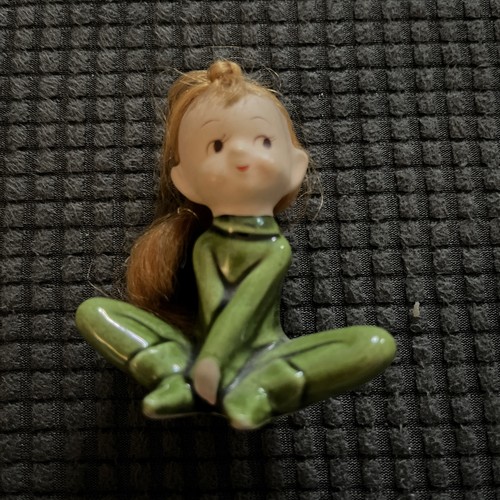 Vintage kitsch pottery green - kitsch,