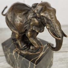 Elephant Bronze Fish Statue
