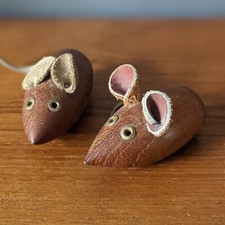 Mid Century Denmark Danish Modern Mice Salt & Pepper Shakers Kay Bojesen Style