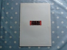 Roxy Music Original 1982 Foldout Paper Poster