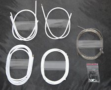 Road Racing Bike Brake Gear Inner/Outer Wire Cable Set Shimano Compatible White