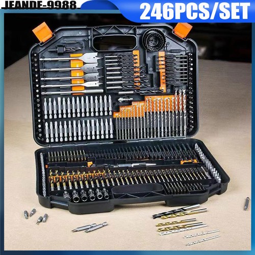 246pcs titanium coated hss - coated,