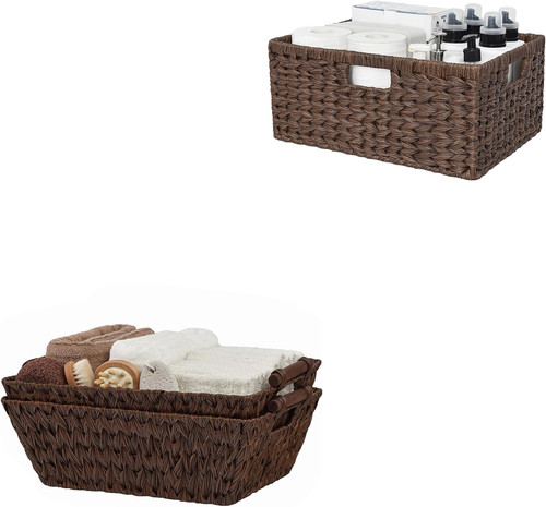 Pack wicker storage baskets - storage,