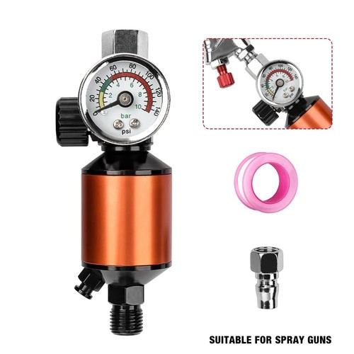 Air filter with regulator - with,