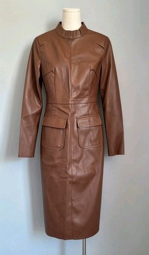 Women brown faux leather - faux,