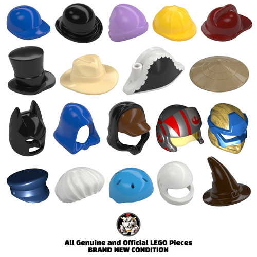 Lego minifigure hats headgear - lego,