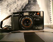 Canon AF35M 35mm point-and-shoot film camera.  38mm f/2.8 lens. NOT TESTED