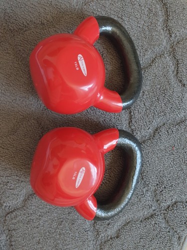 15lb 7kg each - 15lb/7kg, red